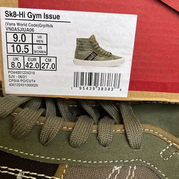 Vans Sk8-Hi Gym Issue Vans World Code Grplffblk WMNS - Picture 16 of 16